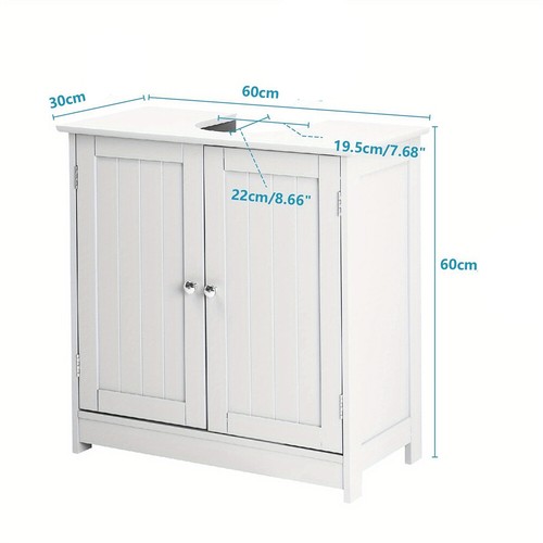 White bathroom under sink - white,