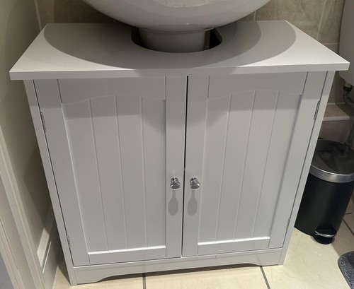 White under sink - white,