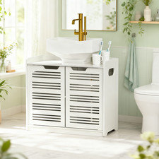White Stylish Bathroom Cabinet