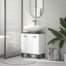 High Gloss Under Sink Bathroom