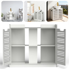 White Bathroom Under Sink