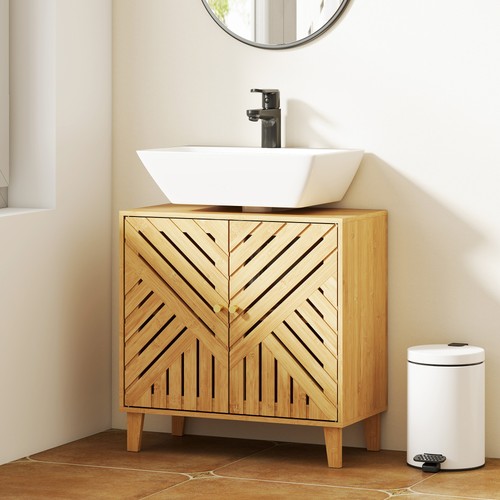 Bamboo under sink - under,